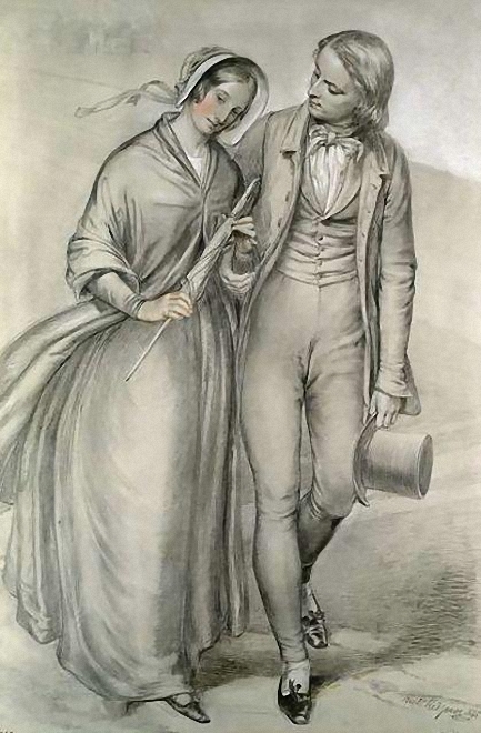 The Wedding Morning - The Departure by Richard Redgrave, c.1846